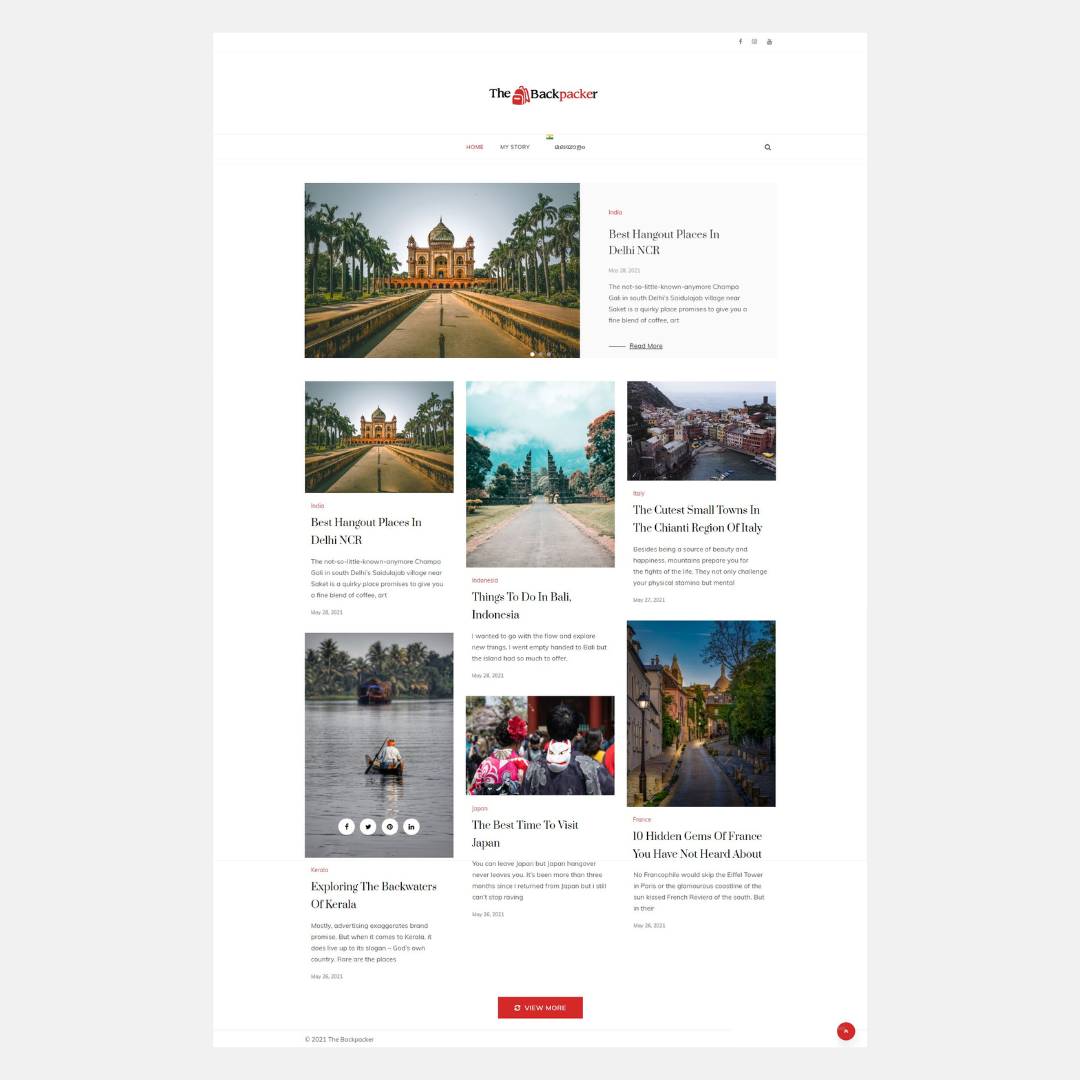 Multilingual Blog Design by Rahana Razak