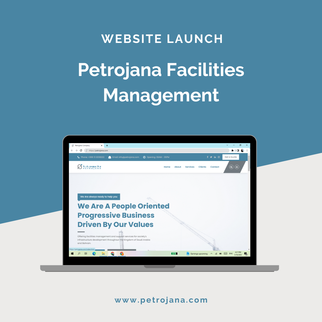 Facilities Management Custom Website Design & Development by Rahana Razak