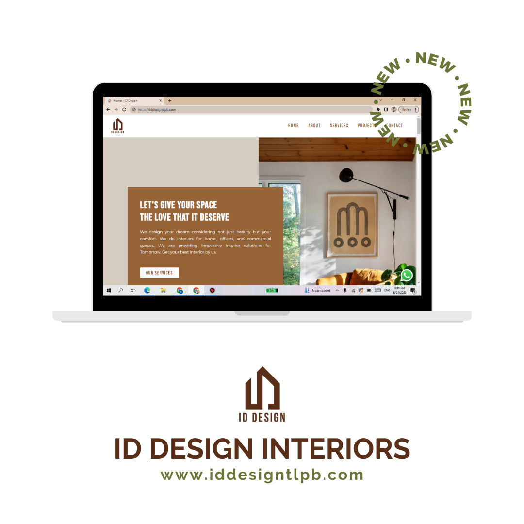 Custom Website for Interior Design Firm by Rahana Razak