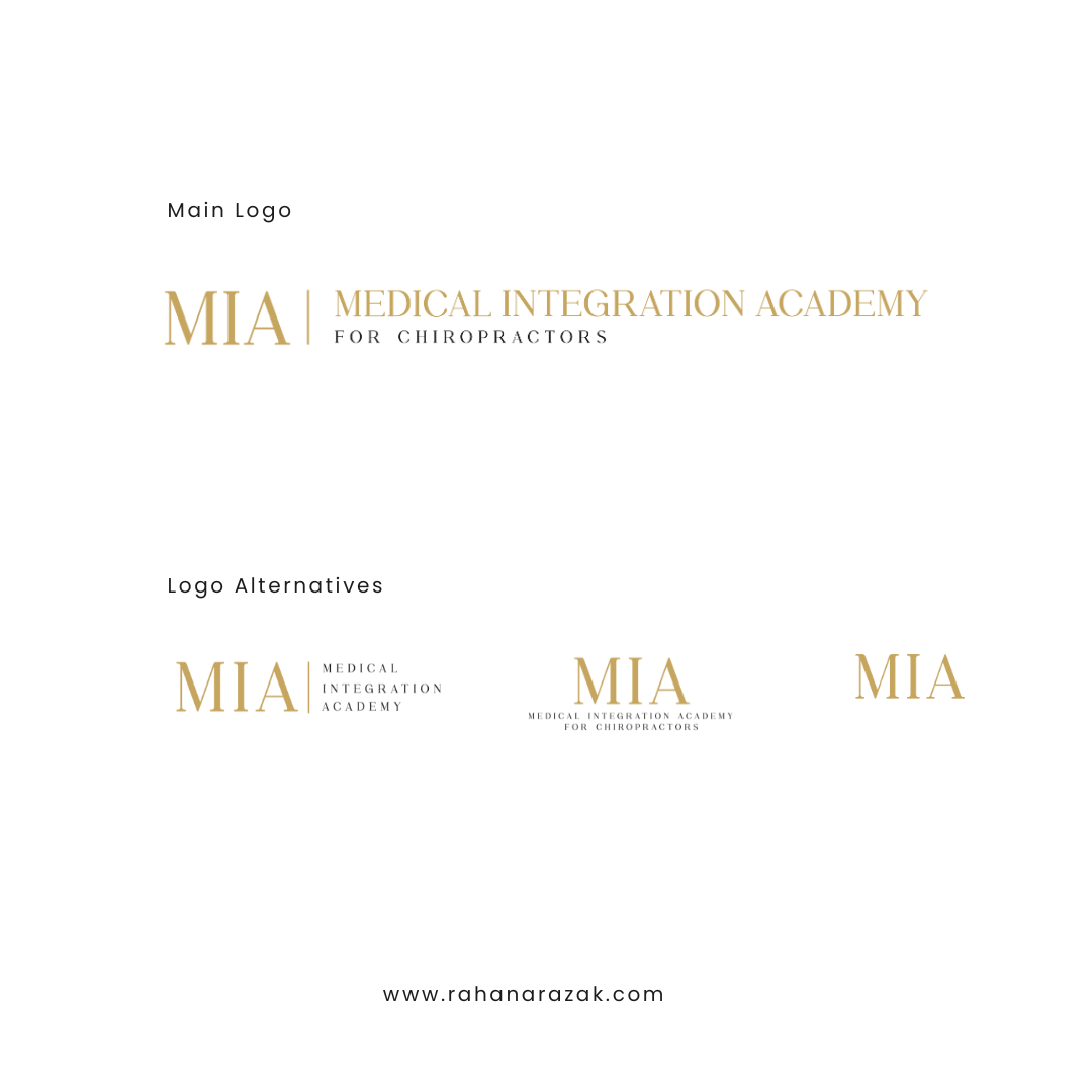 Medical Integration Academy For Chiropractoprs - Logo & Logo Alternatives- Design by Rahana Razak