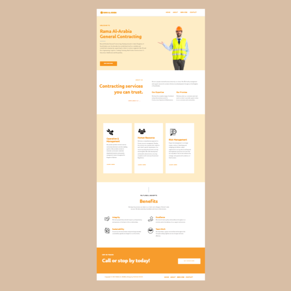 Facilities Management Custom Website Design & Development by Rahana Razak